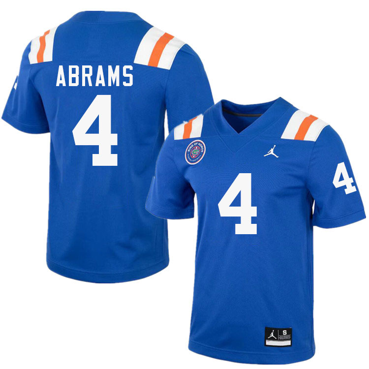 #4 TJ Abrams Gators Jersey,Florida Gators College Football Jerseys Stitched-Throwback Royal